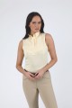 AUBRION LADIES SLEEVELESS TIE SHIRT